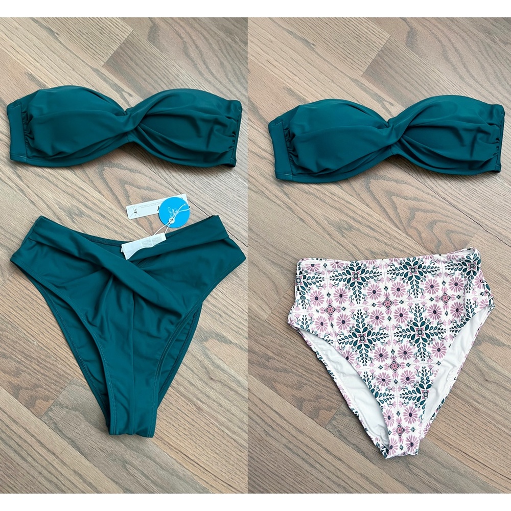 Cupshe/Anthropologie swim suit set